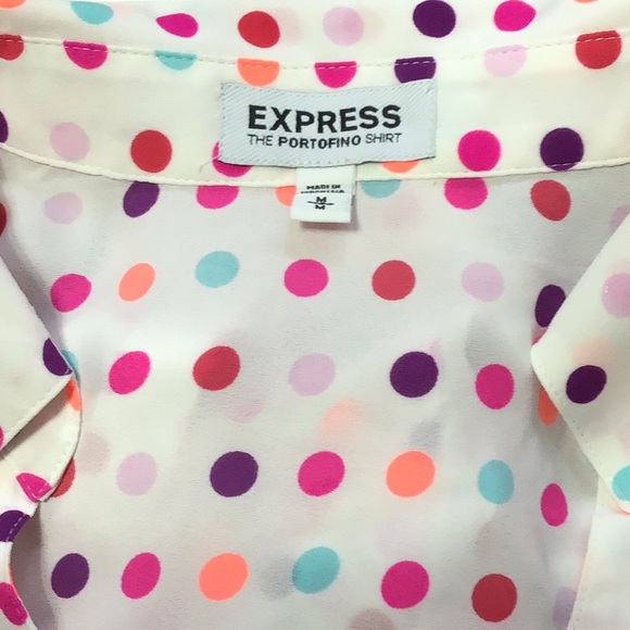 Multi Colored Polka Dots Portofino Shirt - Picture 9 of 9